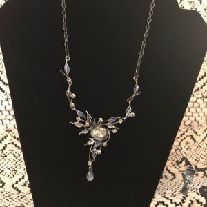 Pendant and matching pierced earring set.